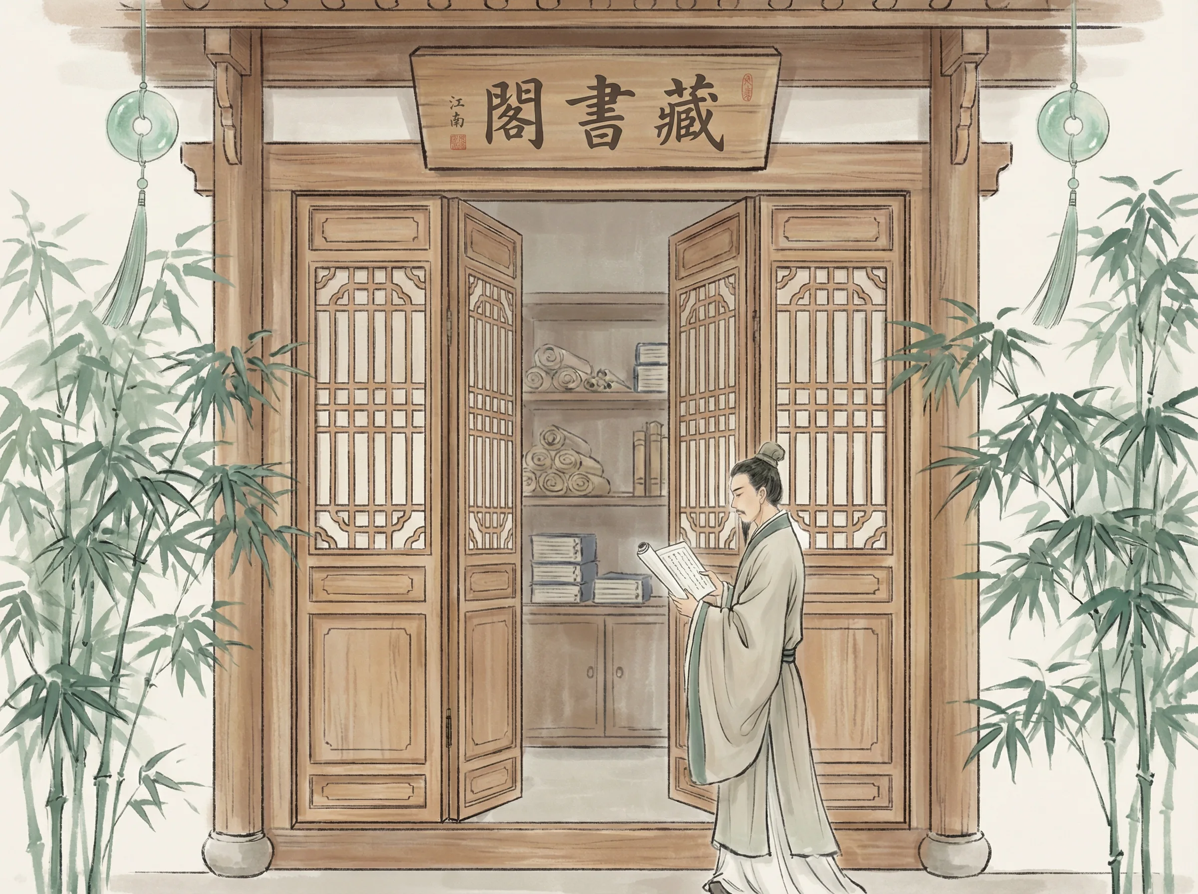 ky棋牌APP下载藏书阁入口场景